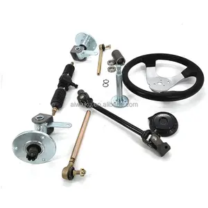 Assy Roda Kemudi 300Mm, Perakitan Knuckles Gabungan Gigi Kemudi untuk Suku Cadang China Go Kart Quad CM3