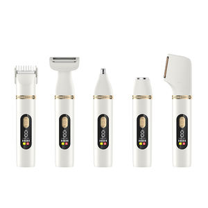 Depiladora Eléctrica 5 en 1, Recargable, con Cuchilla en Forma de L Lavable, Resistente al Agua, para Nariz y Cuerpo, en Inglés - Product Image 3