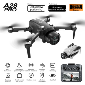 Nuovo Drone Brushless A28 con controllo a grande schermo da 4.3 pollici a flusso ottico per fotografia aerea Quadcopter da remoto - Product Image 2