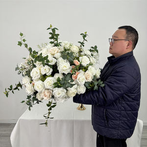 Bola de Flores Artificiales de Seda de Baby Breath de Lujo Personalizada, Realista, Hecha a Mano, Centro de Mesa para Bodas, Decoración para Fiestas - Product Image 6