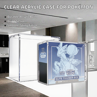 Boîtier magnétique transparent moderne en plexiglas poli de haute qualité pour boîte de boosters Pokémon 151 ETB avec assemblage facile