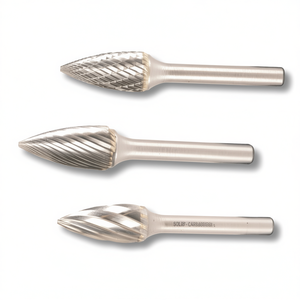 Fraise rotative à flamme Ttake Ab8600 en carbure monobloc, diamètre 12,7 mm, longueur 25 mm, queue de 6 mm pour fraisage et gravure de précision - Product Image 2