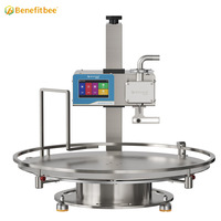 Machine de remplissage automatique de liquides à haute viscosité avec table rotative pour miel, système de remplissage en bouteille, machines de remplissage spécialisées à plateau tournant