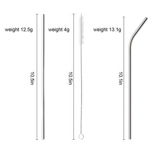 All'ingrosso Logo personalizzato riutilizzabile in acciaio inox <span class=keywords><strong>cannucce</strong></span> con spazzola di pulizia Set accessori per bere <span class=keywords><strong>Cocktail</strong></span> con scatola di visualizzazione - Product Image 4