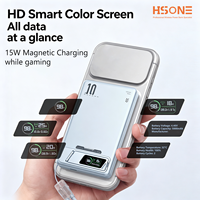 DB31 15W Chargeur sans fil magnétique 22.5W PD avec câble détachable, écran HD intelligent et support pour montre