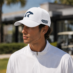 Casquette de golf 6 panneaux en silicone avec logo imprimé et brodé, personnalisable, haute qualité, faible MOQ, fermeture Velcro, séchage rapide, durable, pour homme - Product Image 5