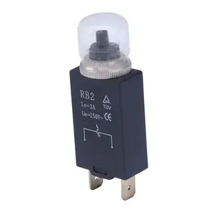 Interruptor de temperatura manual de bom preço, disjuntor elétrico redefinição automática de sobrecarga térmica interruptor protetor