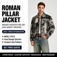 Veste en tissu d'hiver de haute qualité pour hommes, veste varsity à motif personnalisé, vêtements streetwear, coupe-vent, veste zippée pour hommes