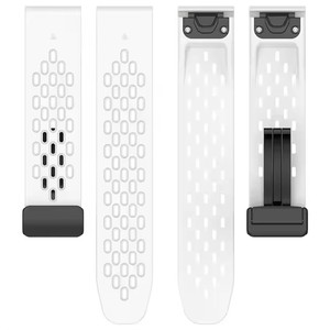 Correa de Silicona de Alta Calidad de Liberación Rápida de 20 mm, 22 mm, 26 mm para Reloj Inteligente Garmin Fenix <span class=keywords><strong>7pro</strong></span> con Hebilla Plegable - Product Image 4