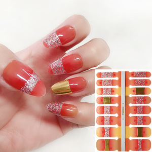 Envolturas de uñas láser con brillo de pegatinas de uñas OEM sin fábrica - Product Image 1
