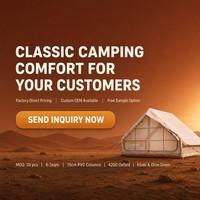 Carpa Inflable Ligera de Lona Oxford 300D Impermeable con PVC para Exteriores, Diseño de 6.3 Metros Cuadrados para Acampar y Pescar
