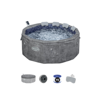 BESTWAY 6001V Lay Z Spa Carrara Spa Smart AirJet économe en énergie avec contrôle par application 4-6 personnes 1.70 m X 65 cm (67 "X 25.5")