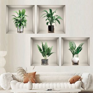 Adesivo <span class=keywords><strong>da</strong></span> <span class=keywords><strong>parete</strong></span> in vaso di fiori 3D carta <span class=keywords><strong>da</strong></span> parati con fiori decalcomanie per camera <span class=keywords><strong>da</strong></span> letto autoadesive soggiorno decorazioni murali <span class=keywords><strong>adesivi</strong></span> <span class=keywords><strong>da</strong></span> <span class=keywords><strong>parete</strong></span> - Product Image 6