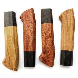 ด้ามมีดทำครัวสไตล์ญี่ปุ่นแบบ DIY ด้ามมีดทำจากไม้เนื้อแข็ง เช่น ไม้จันทน์ ไม้พะยูง ไม้กฤษณา ด้ามมีดทรงหัวปลา - Product Image 1