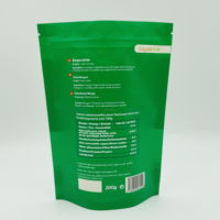 Op maat gemaakte glanzende bedrukte hitteverzegelbare hersluitbare ziplock stand-up pouch, vochtbestendig voor PE-gelamineerde notenverpakking voor voedselopslag
