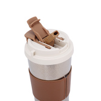 Gobelet de voyage personnalisé en gros de 520 ml en titane à double paroi pour café et eau, bouteille d'eau avec gobelet