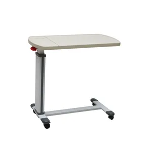 Tavolo medico Overbed tavolo ospedale con ruote a molla a Gas regolabile in altezza computer portatile scrivania