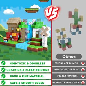 <span class=keywords><strong>Construction</strong></span> Cube STEM <span class=keywords><strong>jeu</strong></span> jouets pour cadeaux d'anniversaire pour garçons et filles 100 pièces modèle 3D blocs <span class=keywords><strong>de</strong></span> <span class=keywords><strong>construction</strong></span> magnétiques pour enfants - Product Image 6