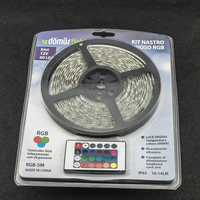 Kit de changement de bande lumineuse Led RGB avec 24 et 44 touches Ir Remote pour la décoration de la maison SMD 2835 5050 Couleur PVC 12V Luces 60 70 500