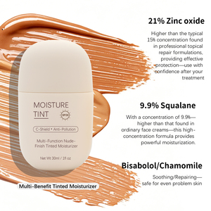 Crème hydratante teintée SPF30, couvrance légère, soin de la peau, fond de teint, écran solaire, crème visage non grasse, effet éclatant, OEM personnalisé - Product Image 4