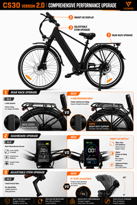Vélo Électrique Urbain Adulte CS30 avec Moteur Sans Balais, Batterie au Lithium, Entrepôt UE, Vélo Cruiser, Vélo Cube - Product Image 6