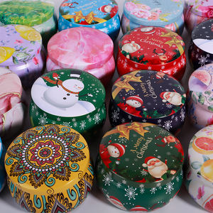 Fuente transfronteriza de vela perfumada de cera de soja, juego de 6 piezas de 2,2 oz de viento étnico con vela perfumada de lata de hierro de regalo a mano - Product Image 5