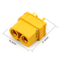 Connecteur de mise à niveau XT60U-M XT60U-F avec fiche banane plaquée or 3,5 mm pour drone RC, voiture, bateau XT60U