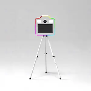 Selfie fotoğraf kabini lcd ekran dslr fotoğraf kabini makine anında baskı tripod seyyar fotoğraf kabini fotoğraf kabini yazıcı ve kamera ile kiosk