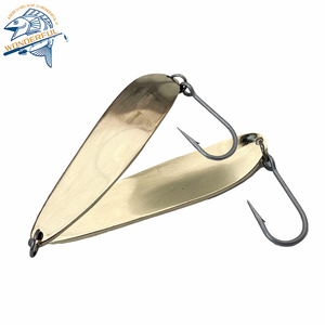 198g cuillère en métal Spinner leurre de pêche appâts durs paillettes avec plume triple crochet matériel de pêche - Product Image 2