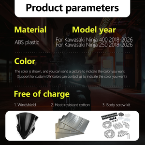 Kit de Carenado para Motocicleta <span class=keywords><strong>Kawasaki</strong></span> Ninja400 Ninja250R 2018-2026 <span class=keywords><strong>Ninja</strong></span> 400 <span class=keywords><strong>250R</strong></span>, Carenado Personalizado de Inyección ABS N400R-3003C - Product Image 2
