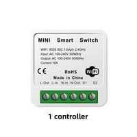 EWelink WiFi Smart Switch Contrôleur de minuterie à distance sans fil avec commande vocale Max. Courant 10A