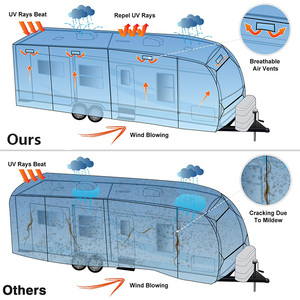 Housse de protection imperméable pour caravane de voyage, 4 couches, pour usage saisonnier et de week-end - Product Image 4