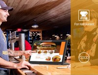 Tableta POS Android 11 de 10 Pulgadas con NFC, Quad Core, para Pedidos en Restaurantes, Kiosco de Escritorio en Forma de L, Pantalla Táctil HD, POE, WiFi, Cámara, 3 Años de Garantía