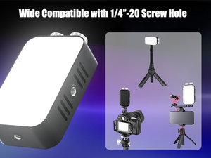 Lumière vidéo LED RGB 10W 2500-7000K avec deux commandes faciles au bas pour studio <span class=keywords><strong>photo</strong></span> - Product Image 5