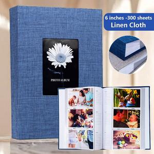 Nuovo Prodotto: <span class=keywords><strong>Album</strong></span> Fotografico con Carta Scrivibile su Lino, 6 Pollici, <span class=keywords><strong>300</strong></span> Fogli, Dorso Quadrato, Anelli Piatti, Vendita all'Ingrosso - Product Image 2