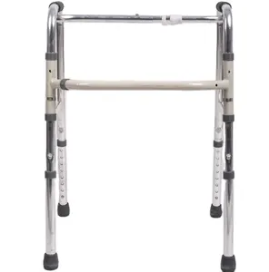 איכות גבוהה רפואית אלומיניום למבוגרים הליכון עבור נכים הליכון עם מוגבלויות ארבע רגליים עבור אנשים עם מוגבלויות