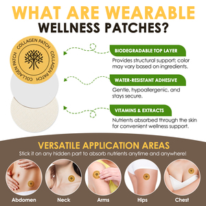 Patchs Transdermiques de Complément de Collagène Acentiallabs 30 Unités Marque Privée Fermeté et Élasticité de la Peau Patchs de Collagène pour Femmes - Product Image 4