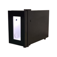 Mini-réfrigérateur de présentation de lait Meisda SC08 8L, réfrigérateur compact à porte vitrée pour boissons, idéal pour hôtels et bureaux (OEM)