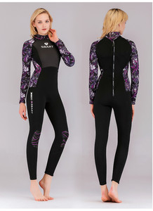 Sbart sörf giysiler 3MM Wetsuit neopren serbest dalış dalış elbisesi kanyon dalgıç kıyafeti 3MM bayan neopren dalış sörf Wetsuit