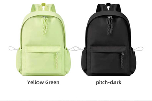 <b>Large</b> Capacity Zipper <b>Backpack</b> Versatile for <b>School</b> Travel Leisure Comfortable Polyester Lining Solid Color Anti-Theft Feature - Product Image 6