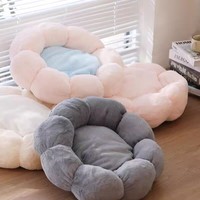 Coussin rond en peluche pour chat, lit chaud pour chien, lit pour animaux de compagnie