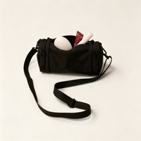 Mini sac bandoulière personnalisé pour homme, en polyester recyclé, porte-clés, pochette à monnaie, mousqueton, pour voyage et usage quotidien, pour femme
