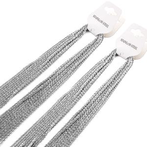 Chaîne de corps en acier inoxydable plaqué or, bijoux fantaisie, longueur 45cm-60cm, largeur 2.2mm - Product Image 6