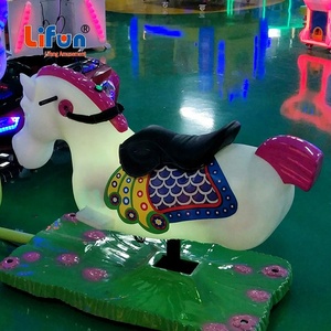 Trẻ em trong nhà đồng tiền hoạt động 3D ngựa <span class=keywords><strong>Kiddie</strong></span> Swing <span class=keywords><strong>Rides</strong></span> Video Trò chơi giải trí đi xe với màn hình trò chơi tương tác - Product Image 5