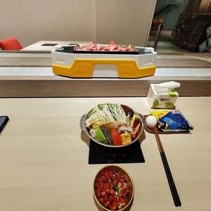 قطار توصيل طعام ذكي بحزام ناقل دوار مصنوع من الفولاذ المقاوم للصدأ - Product Image 2