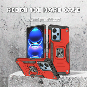 <span class=keywords><strong>Cover</strong></span> per Telefono Antiurto in PC Rigido con Design Armor e Anello di Supporto per <span class=keywords><strong>Redmi</strong></span> <span class=keywords><strong>10C</strong></span> - Product Image 2