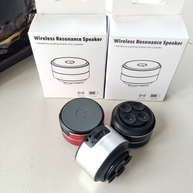 Factory Price Bone Conduction Turns Anything Wireless Resonance Speaker Portable Mini Metal Waterproof Vibrant Speaker