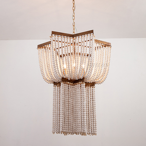 Paese retrò antico bohémien francese <span class=keywords><strong>in</strong></span> <span class=keywords><strong>legno</strong></span> lampadario esagonale camera da letto lampadario - Product Image 3