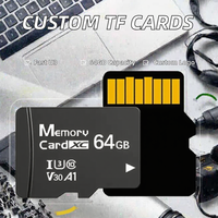 Carte mémoire en plastique 64 Go, classe 10 U3, haute vitesse, pour appareil photo, téléphone, tablette, DVR