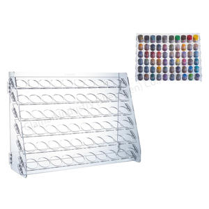 प्लाईडोलेक्स 60 छेद सिटाडेल पेंट अन्य दीवार माउंट पेंट रैक एक्रिलिक पेंट भंडारण आयोजक - Product Image 1